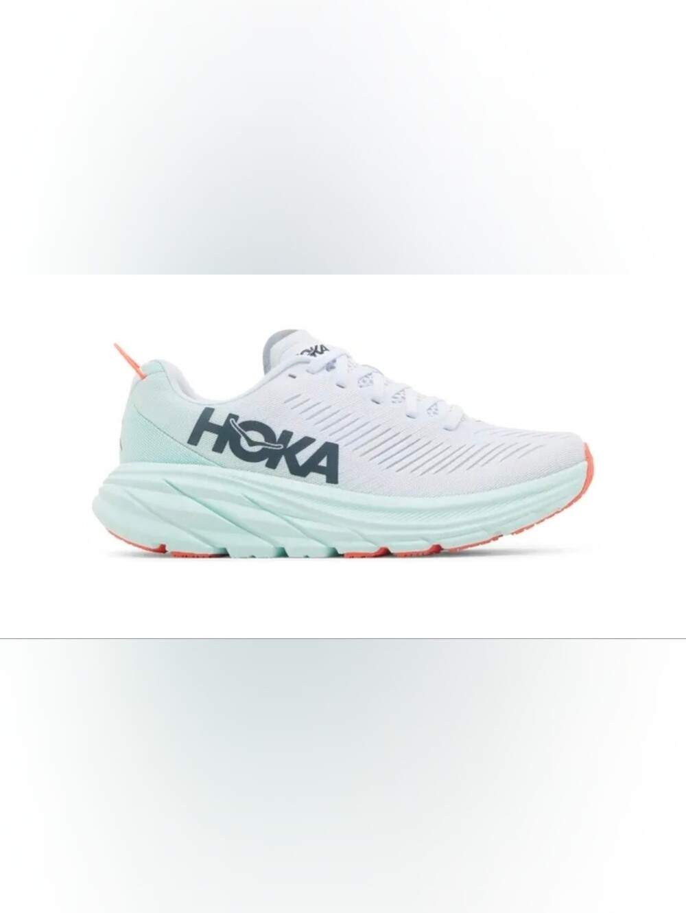 HOKA Rincon 3 Women's White Blue Glass Size 8.5B